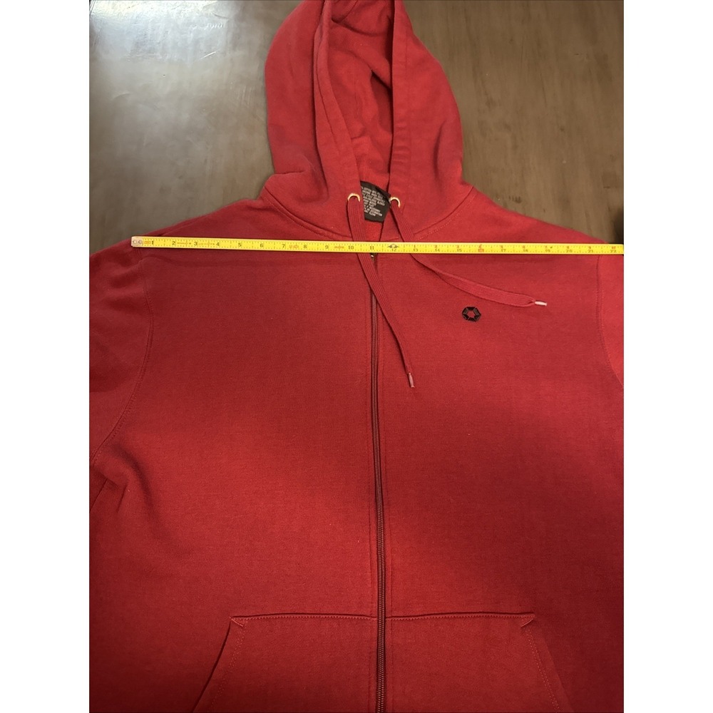 Vintage Southpole Y2K Maroon Authentic Collection Full Zip Hoodie Sweatshirt XL - Picture 8 of 11